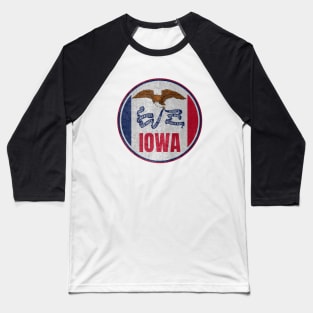 Iowa State Flag Baseball T-Shirt